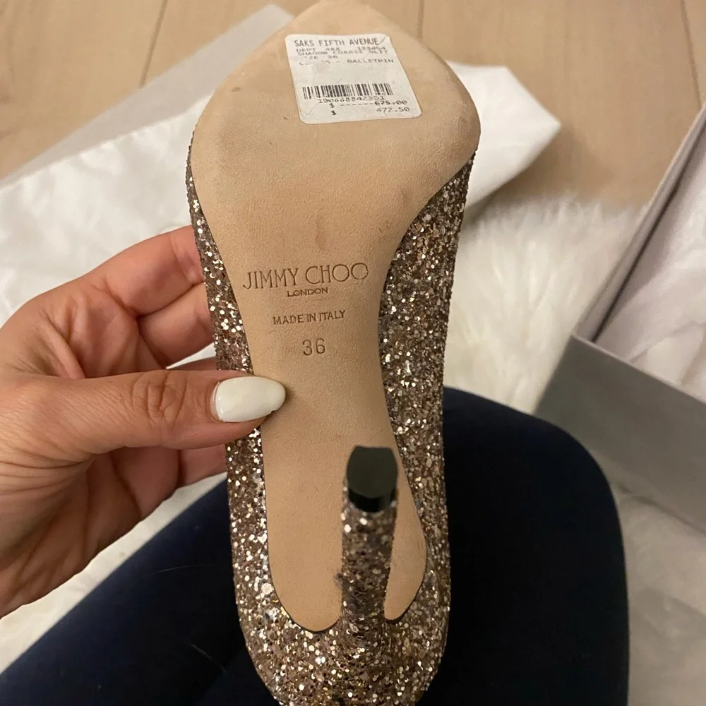 GLITTER JIMMY CHOO SHOES - Picture 3 of 5